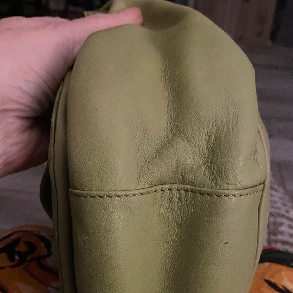 Fossil Green Leather Women's Bag - Picture 3 of 16